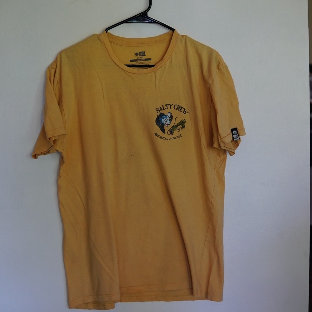 Salty Crew Yellow Short Sleeve Tee